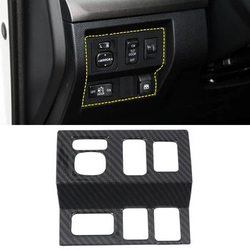 

LHD! For Toyota Tundra 2014 - 2019 Car Styling ABS Carbon Fiber Interior Head Light Adjust Button Cover Trim Accessories