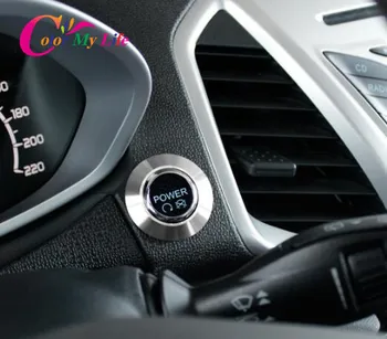 

Car Lgnition Switch Cover Key Hole Protection Trim for Ford Ecosport 2013-2017 Auto Engine Start Stop Button Covers Ring