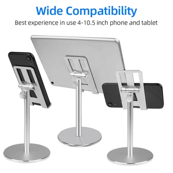

Universal Tablet Phone Holder Desk Adjustable Desktop Tablet Stand Mount For iPhone 11 X XR SamSung S10 S9 Xiaomi 9 8