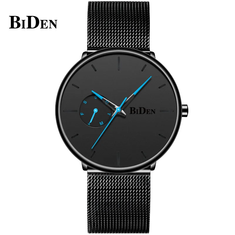 

Biden Watch MEN'S Quartz Watch Fashion Waterproof Mesh Belt Non-Analog Watch MEN'S Quartz Watch Manufacturers
