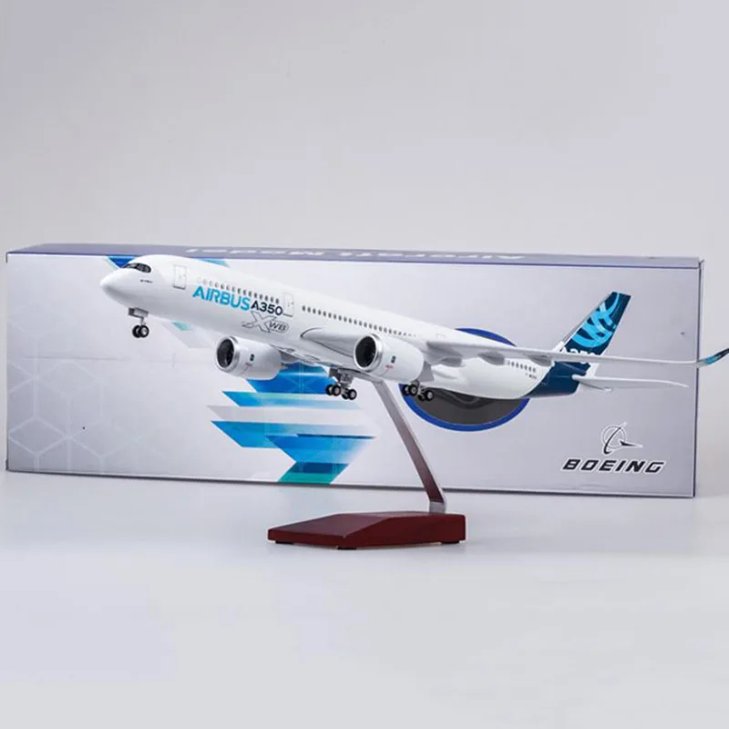47 см 1/142 масштаб прототип A350 Airbus самолет XWB модели авиалиний с светом и колесом литая под давлением пластиковая Смола самолет F коллекционная игрушка