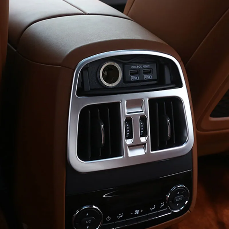 

For Maserati Levante 2016 ABS Chrome Rear Air Conditioning Outlet Vent Frame Cover Trim Accessories