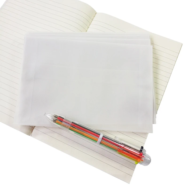 New-100Pcs/лот пустые полупрозрачные вельветовые конверты Diy Многофункциональные подарочные карты конверт