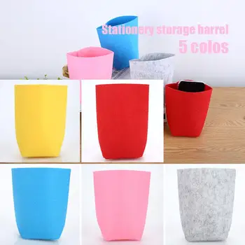 

Storage Box Space-Saving Cute Case Fabric Pen Office Supplies Storage Case Desktop Sundries Stationery Storage Bag