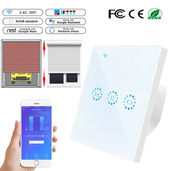 

WiFi Touch Switch EU/US Ewelink Wireless Control Smart Curtain Garage Shutter Motor Door WiFi Switch Support Google Home/Alexa