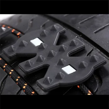 

4Pcs Adjustable Anti-Skid Snow Chains Wheel Tire Thickening Anti-slip Chains Emergency Security Snow Chains