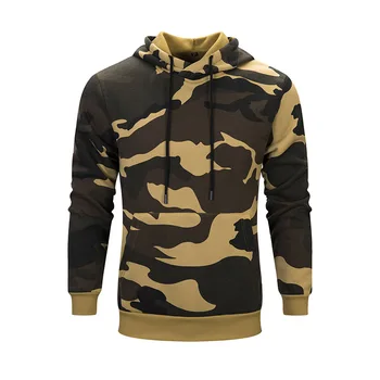

European and American style oversized fashion camouflage hoodies Winter New top quality plus velvet fleece warm hoodies menS-XXL