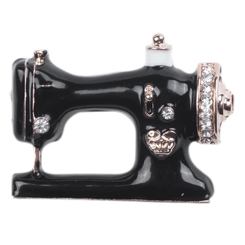 

Sewing Machine Shape Brooch Vintage Wedding Clothing Accessory Women Brooches Unique Hijab Pins
