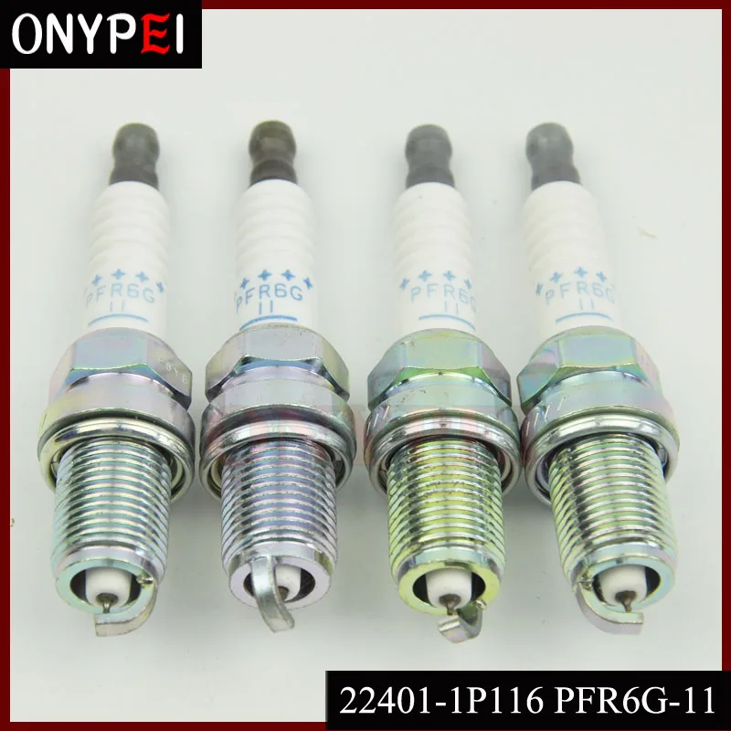 6 шт./лот 22401 1P116 PFR6G 11 иридиевая Свеча зажигания для Nissan Cefiro Maxima Lexus Acura Volvo 224011P116