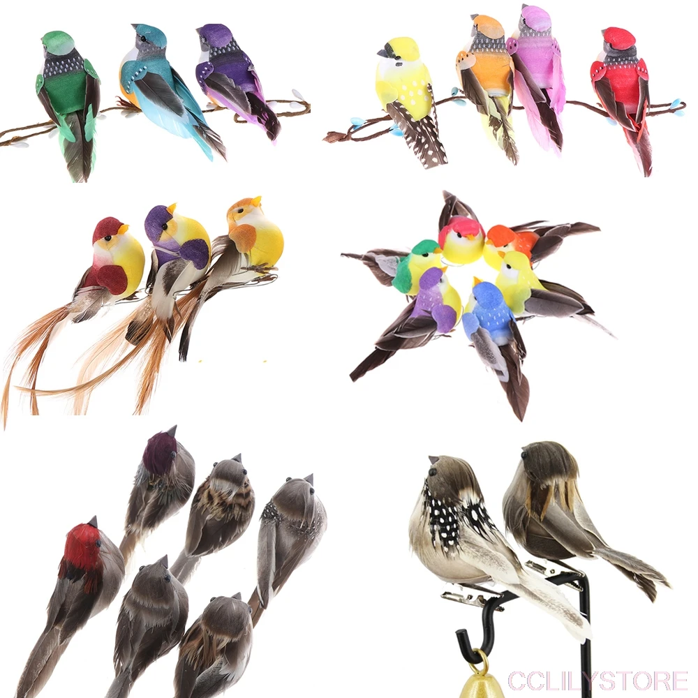 Simulation-Feather Ornament-Decoration Models Birds Fake-Foam Animal Artificial-Birds