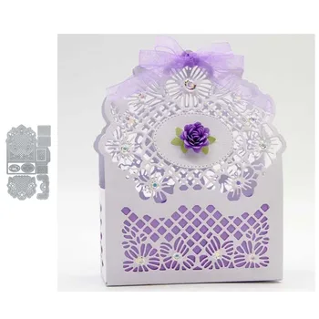 

New small hollow out gift box decoration metal cutting mold DIY clip/album decoration embossing DIY paper card