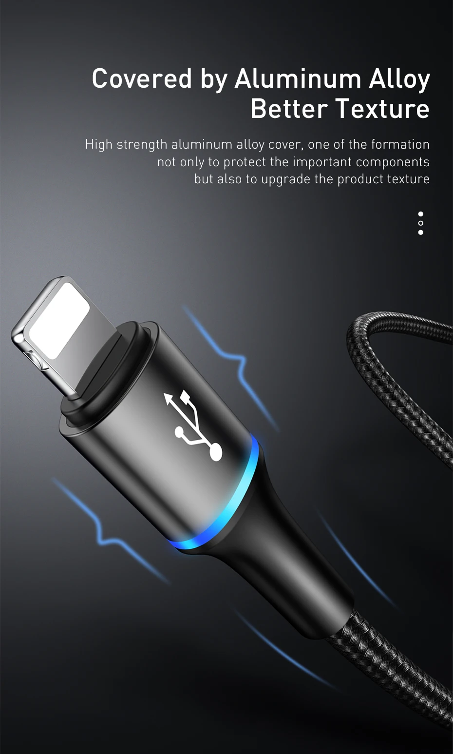 Baseus 3 в 1 USB кабель для iPhone светодиодный 3в1 мульти Micro usb type C кабель для samsung S10 мобильный телефон Быстрая зарядка зарядное устройство Шнур