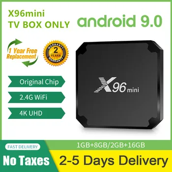 

X96 mini Android 9.0 TV BOX Amlogic S905W Quad Core2GB 16GB 1GB 8GB 2.4GHz WiFi Media Player Smart Set Top Box X96mini tv box