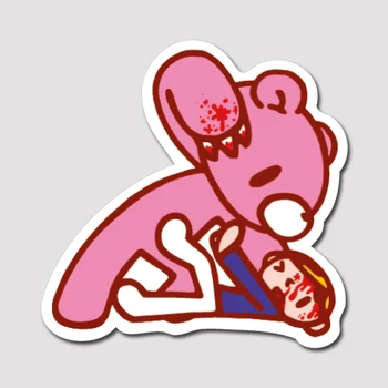 

1pcs Bloody Bear Cartoon PVC Wall Sticker For Switch Bedroom Decoration Laptop Refrigerator Helmet Car sticker