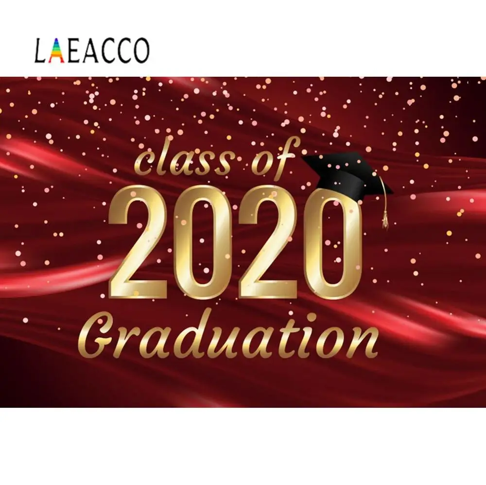 Laeacco виниловые фоны для фотографии поздравления выпускники класса 2020 Dots плакат