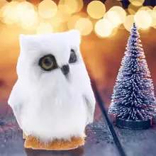 Статическая модель, имитация совы, рождественский подарок, Рождественская елка, украшение, подвеска, украшение для сада