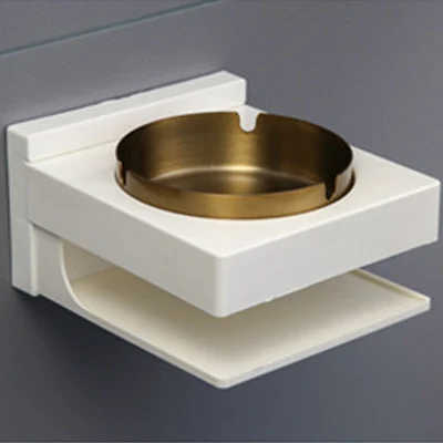 B Wall Mounted Ashtray Living Room Bathroom Desk Ashtray Ash Storage Tray Box Ash Organizer Smoking Box Tray Cigarett K1182 D - Цвет: B