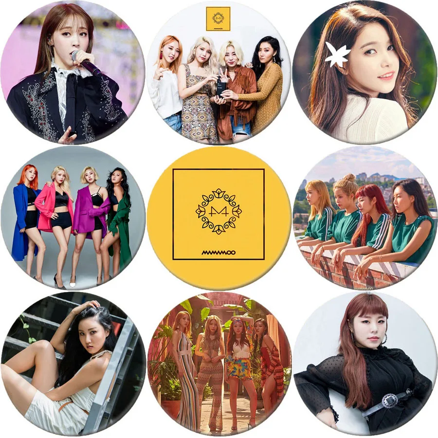 Корейская популярная женская брошь Лиги MAMAMOO значок рюкзак пуговицы для одежды