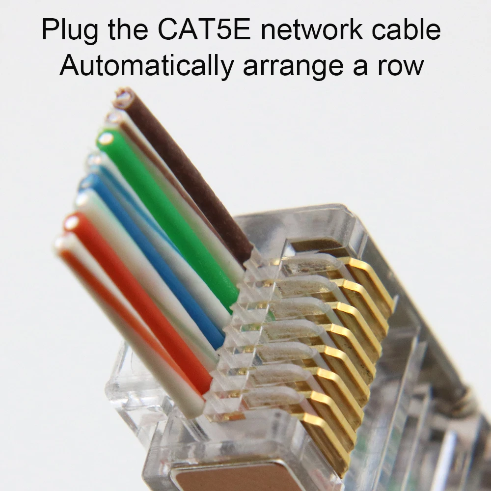 xintylink rj45 connector cat6 cat5e 50U/6U ethernet cable plug utp 8P8C rj  45 cat 6 network lan jack cat5 internet high quality