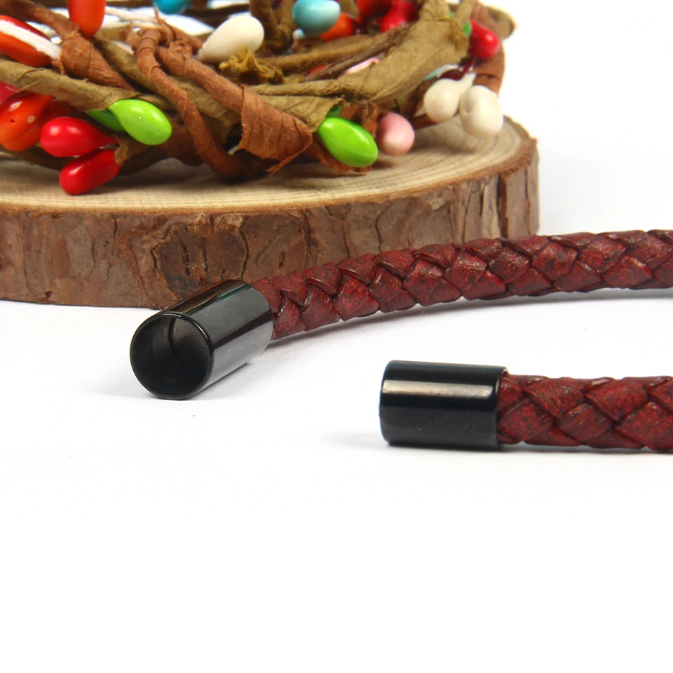 Ailatu New Pink Cz Eye Panther Bracelets Stainless Steel Clasp Red Cowhide Leather Leopard Bracelet Top Quality