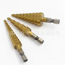 Поперечная граница шестигранный хвостовик титановая ступенчатая дрель 3-12/4-12/4-20 мм маленький комплект буровых бит пагода