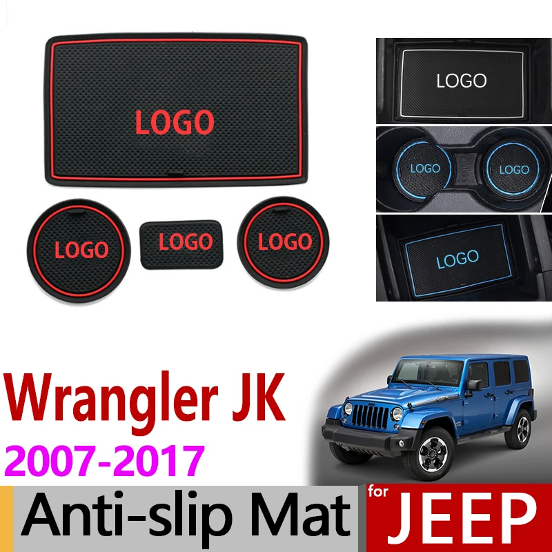 Противоскользящий коврик для Jeep Wrangler JK 2007 2008 2009 2010 2011 2012 2013 аксессуары затворный слот подставка анти-Дир