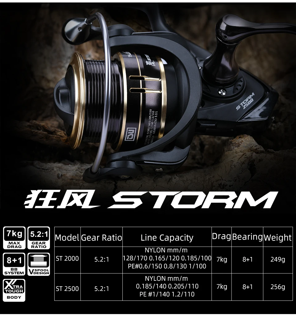 Carretel de Pesca 8 + 1 Tsurinoya Fiação 7kg Arrastar Potência Ultraleve Longa Carcaça Shllow Carretel Pique Baixo Roda Pesca st 2000 2500 9 2500 8 + 1 7kg arrastar potência