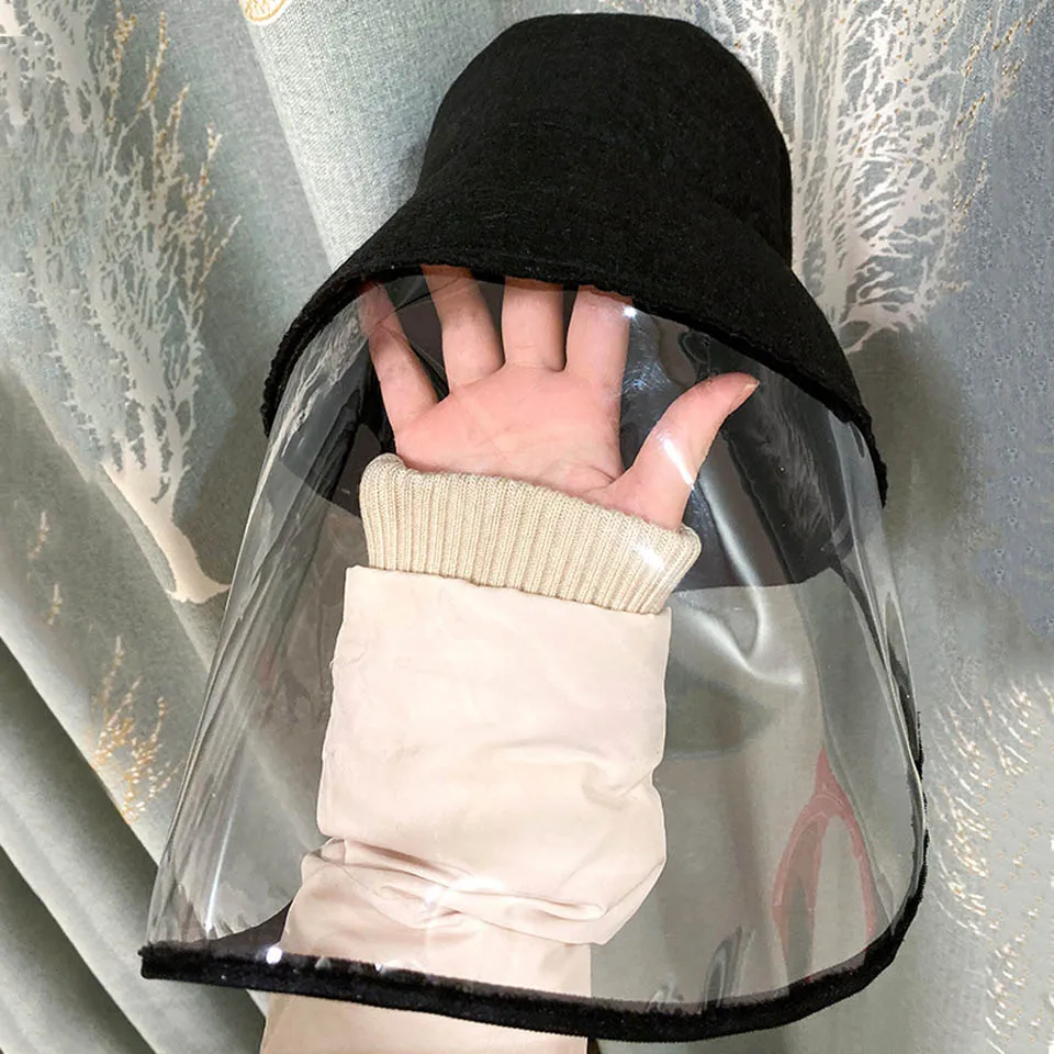 Женская многофункциональная Защитная Кепка с прозрачным покрытием и защитой от