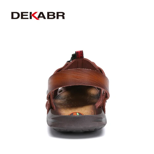 DEKABR-여름 남성 샌들, 비치 신발, 여름 레저 해변, 로마 남성 야외 샌들, 고품질 부드러운 바닥 샌들, 슬리퍼 3
