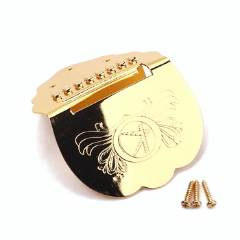 

Vinatge Mandolin Gold Tailpiece FOR Mandolin Tailpiece W/Screws