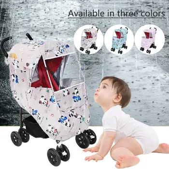 

Baby Stroller Rain Cover Weatherproof Anti-UV Universal Baby Stroller Dust Shield For Strollers Pushchairs Stroller Accessories