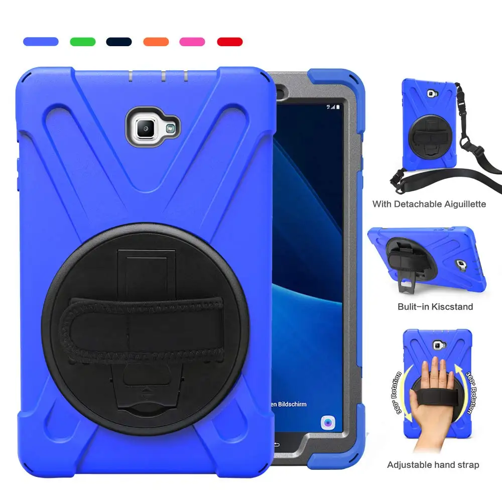 Для samsung Galaxy Tab A 10,1 SM-T580N/T585C чехол противоударный сверхпрочный чехол с подставкой/ремешком/плечевым ремнем