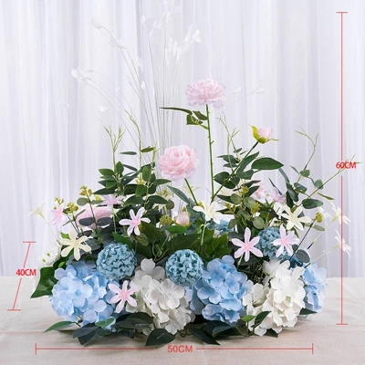 50/100 см personalizado boda flor de Lis pared arreglo suministros peonia de seda искусственный hilera de flores decoracion - Цвет: B6