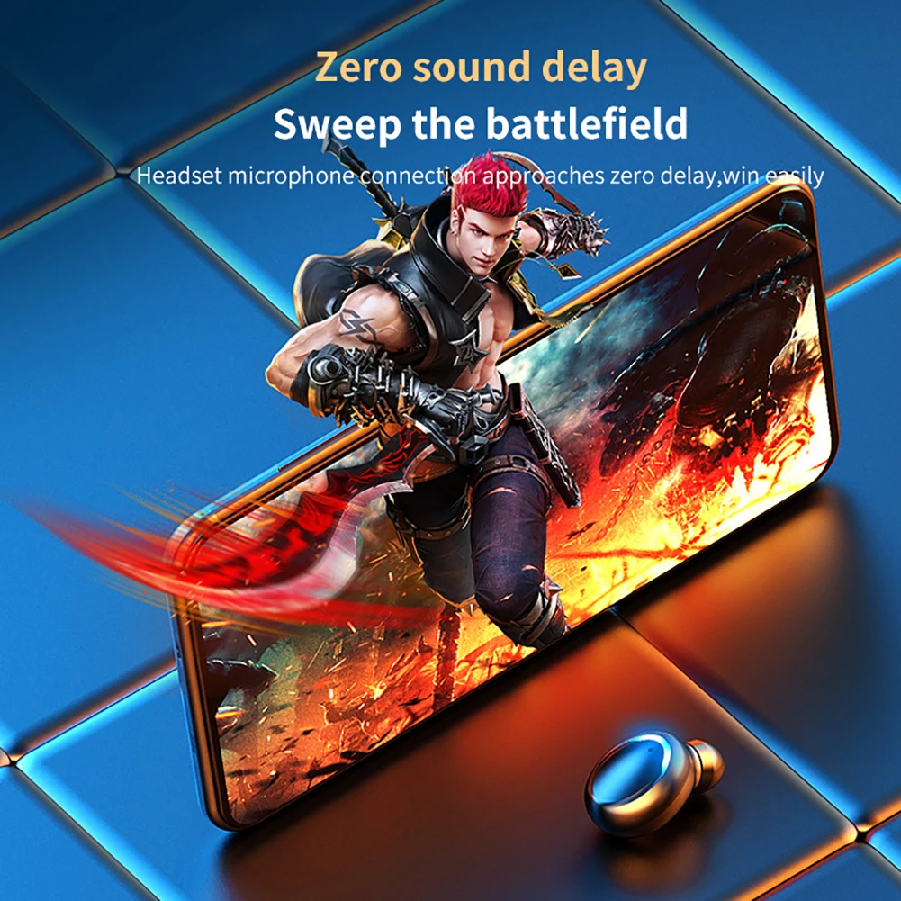 9D Stereo TWS Bluetooth 5 0 Earphones Wireless Sports Earbuds Earphone Headsets with Mic Charging Case 2020 Hot Sales Waterproof