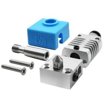 

NEW-3D Printer Parts All Metal Hotend Extruder Kit 1.75Filament/0.4MM Nozzle for CR-10 CR-10S Ender 3/3S Printers