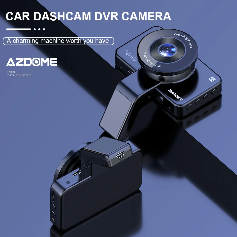 AZDOME M17 Dash Cam FHD 1080P 170 Широкоугольная автомобильная камера 3 дюймовый автомобильный