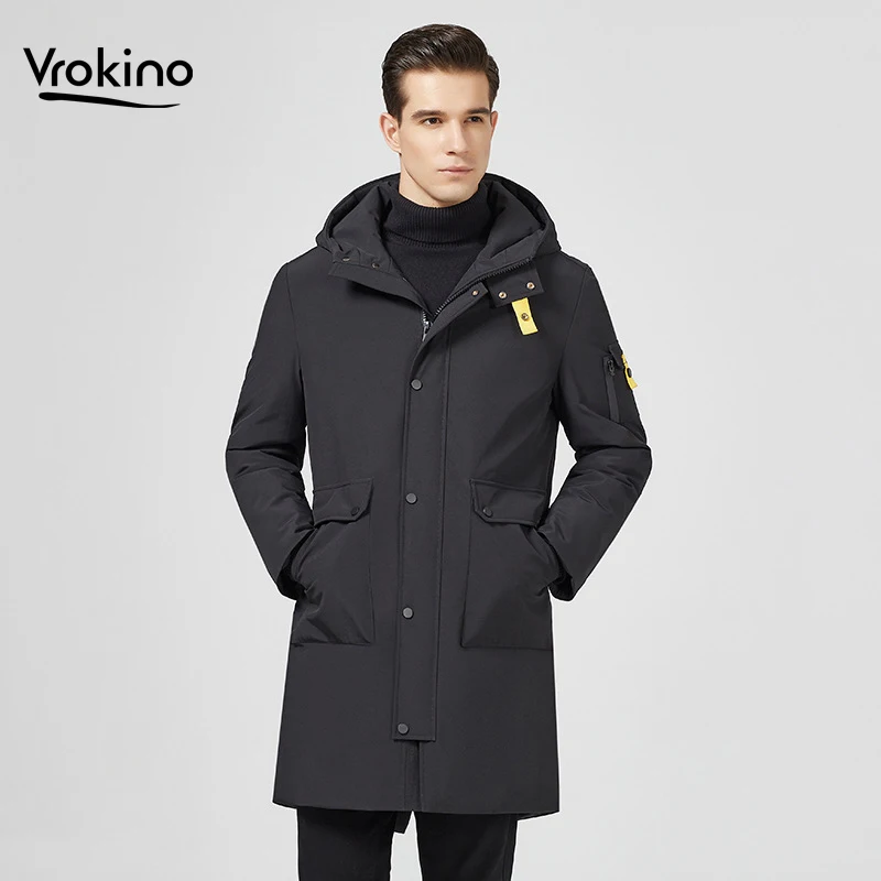 2019 Winter Nieuwe Lange Donsjack Mannelijke mannen Mode Hoge Kwaliteit Zwart Hooded Dikke Warme Witte Eendendons Casual jeugd Pike Jas 2019 Winter Nieuwe Lange Donsjack Mannelijke mannen Mode Hoge Kwaliteit Zwart Hooded Dikke Warme Witte Eendendons Casual jeugd Pike Jas