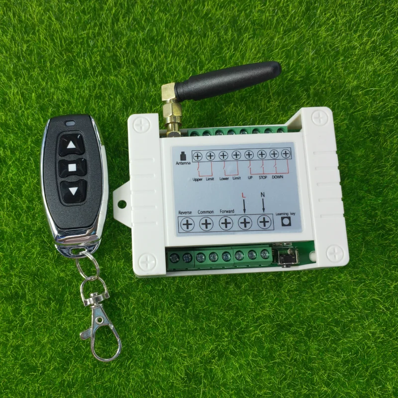433 МГц RF 220V Электрический дверной замок/занавес/жалюзи предел беспроводной Радио