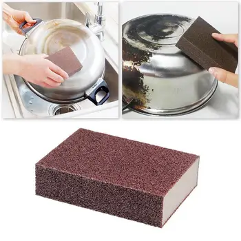 

4PCS/Set Sponge Carborundum Brush Kitchen Washing Magic Decontamination Rust Removing Tool Brush Nano Househeld Emery Stron D0E1