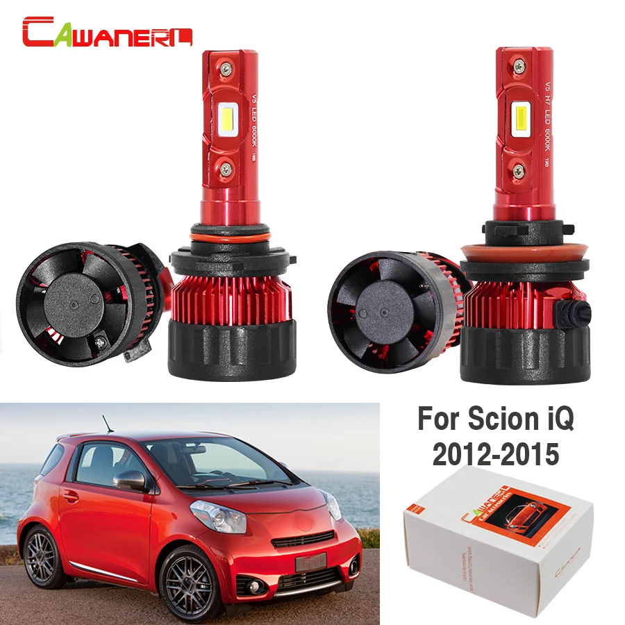 Cawanerl 4 X автомобильные светодиодный лампы фар Дальний свет + Ближний H11 9005 HB3 9000LM