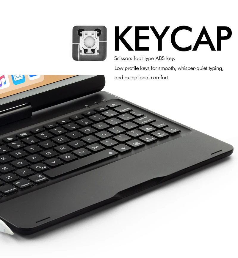 Witsp@ d вращающийся 360 4,0 Bluetooth Беспроводная пластиковая клавиатура Жесткий Чехол для iPad Pro 10,5 дюймов /iPad Air 10,5(3rd Gen