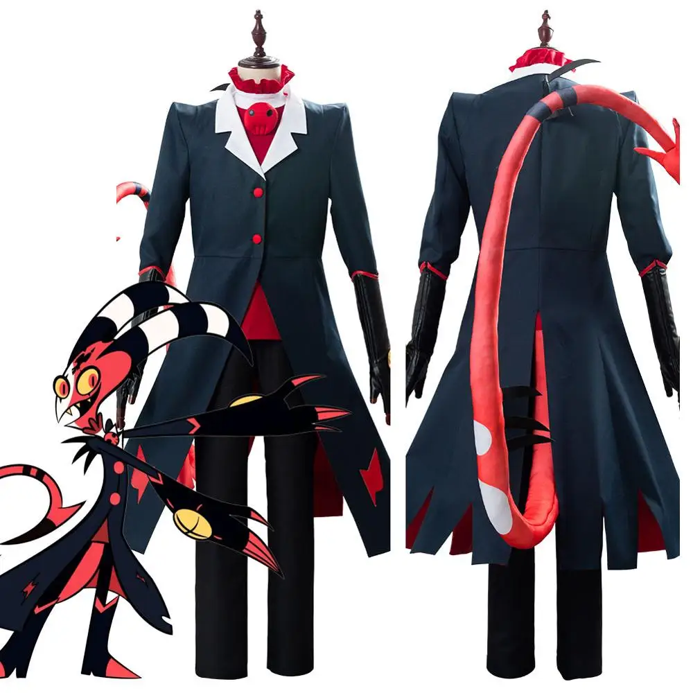 Movie Helluva Boss Blitzo Cosplay Costume Outfit Male Female Full Suit