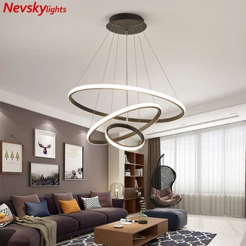 

White ring pendant lamps dining modern led lighting living room hang led lamp kitchen pendant lights led pendant light dining