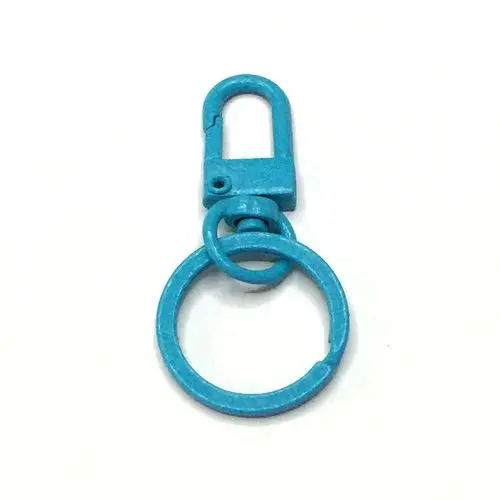 5Pcs/ Colorful Metal Key Openable Unisex Keyring Keychain Keyfob DIY Jewelry Accessories - Цвет: 18
