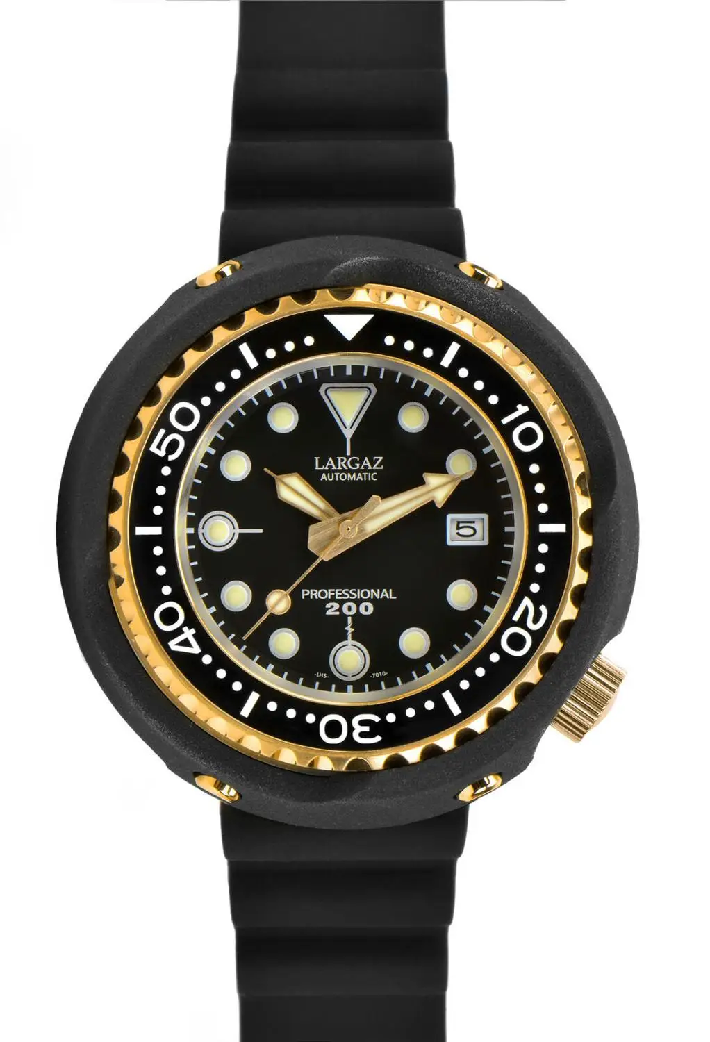 Largaz Automatic machin watch SBDX011 SBDX005 PROSPEX Marinemaster tuna Rose gold Retro leisure - Цвет: Yellow circle