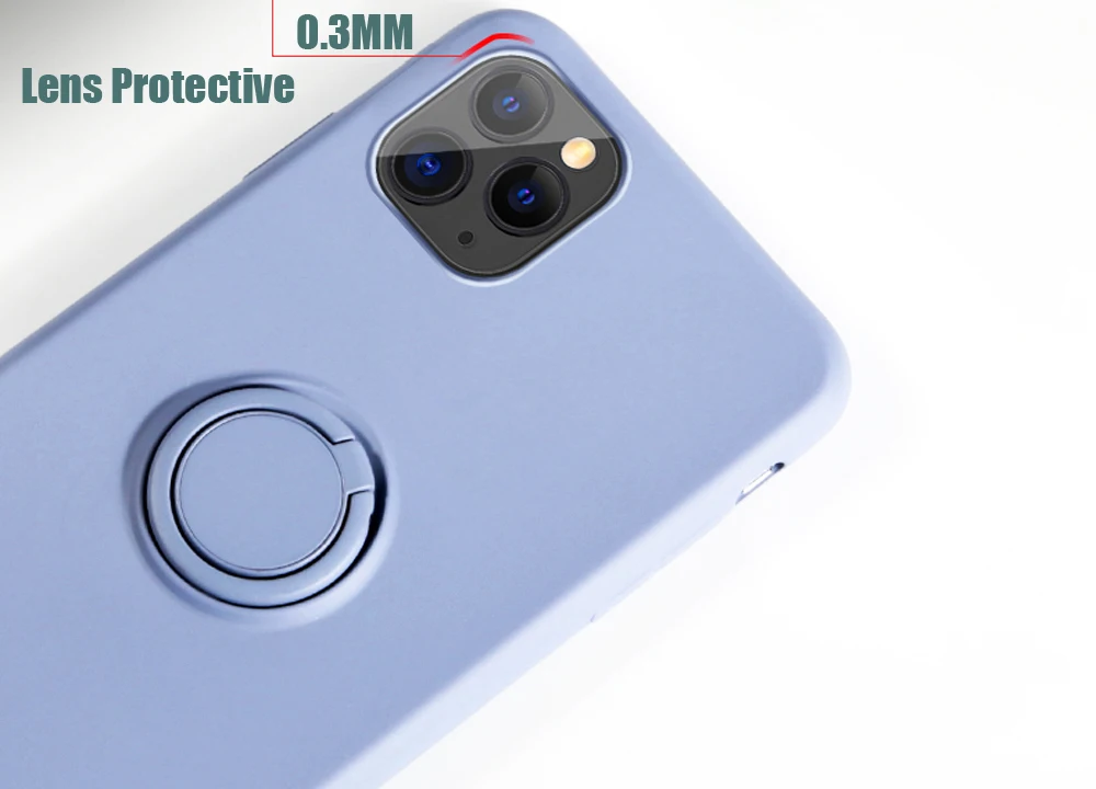 Роскошный мягкий жидкий силиконовый чехол для iPhone 11 Pro Max XS X 7 8 6 S 6 S XR подставка кольцо держатель тонкий чехол для iPhone11 Pro Чехол