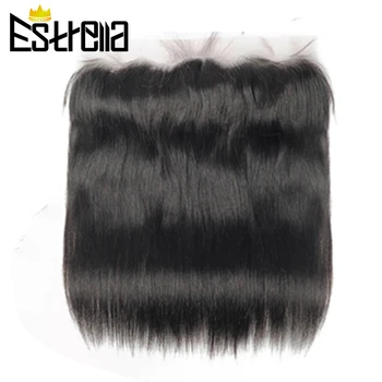 

Brazilian Straight Lace Frontal 13x4 Ear To Ear Lace Frontal With Baby Hair 100% Human Hair Remy Natural Color Hair Extensions