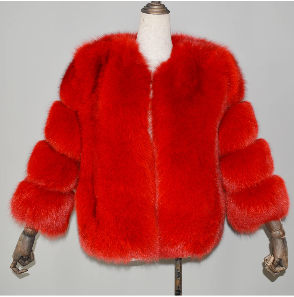 2019 Высококачественная женская шуба из натурального Лисьего меха, модная куртка из 100% натурального Лисьего меха, короткая зимняя шуба из