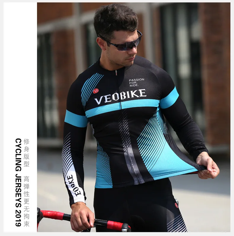 Осенняя мужская одежда для велоспорта с длинным рукавом Pro Team Sport Skinsuit Racing Mtb Road Bike Одежда дышащий велосипедный Трикотаж Набор