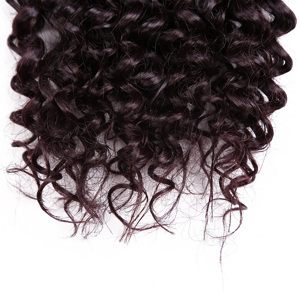 8"Jerry Curly Bundles Ombre Hair Bundles Synthetic Hair Weave Extensions For Women Heat Resistant Fiber 2pcs/Pack Hair Expo City